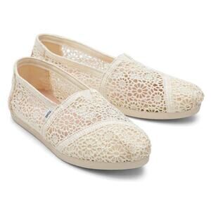 Women’s Toms Alpargata – Natural Moroccan Crochet (Size 6)
